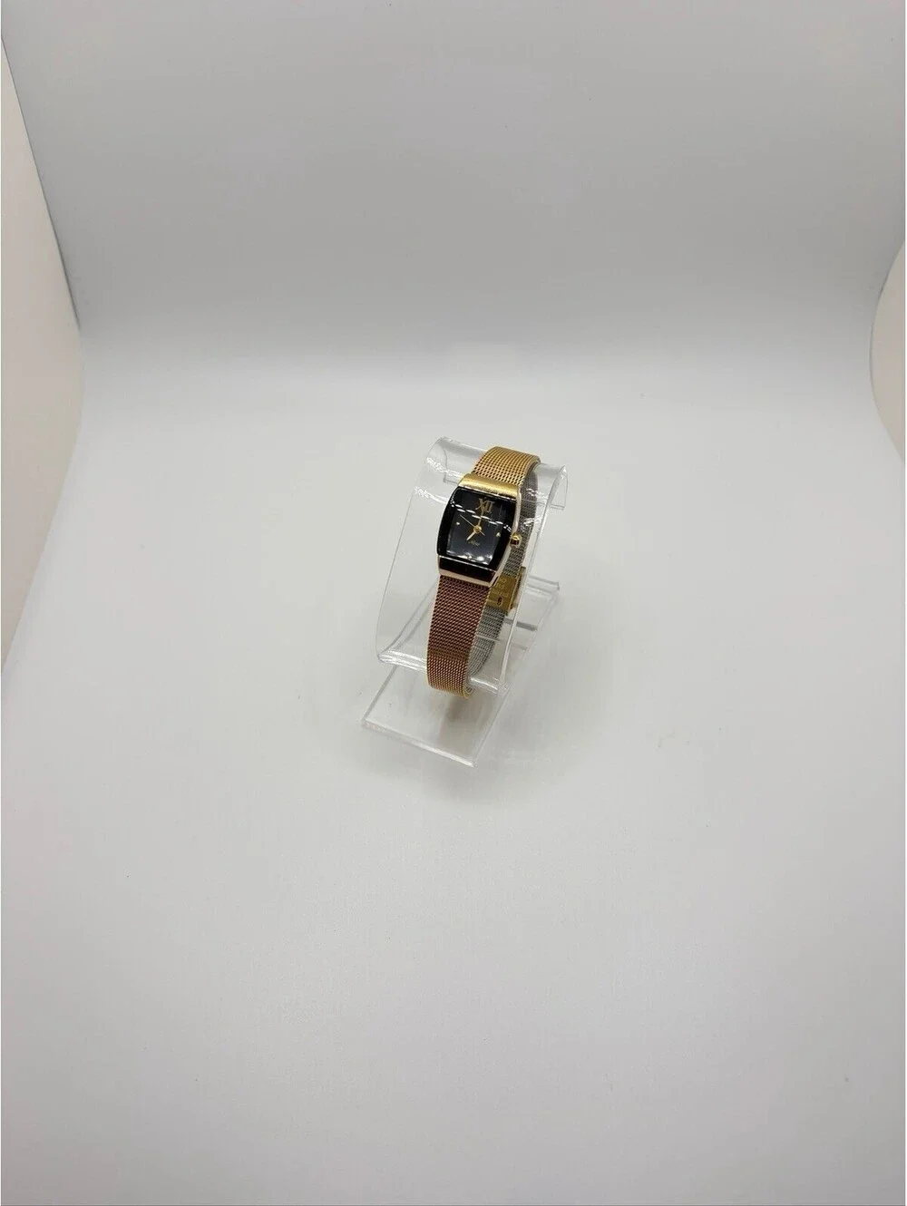 Armitron Women's 75/3532GP Two-Tone Dress Watch Gold & Black New Battery